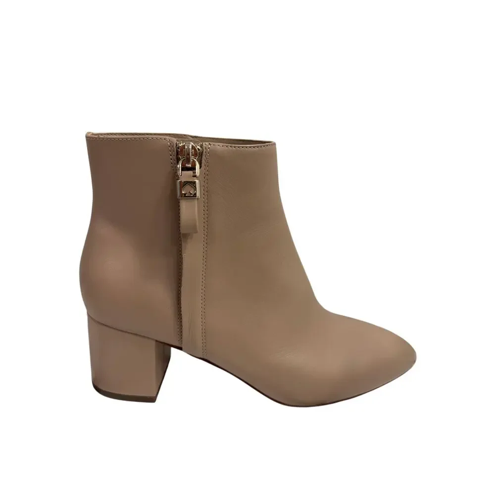 Kate Spade Women’s Boots sz 8 Amelie Nude Leather NEW # box 973